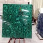 厂家天然绿孔雀半宝石板材拼花地板 家具台面 taMalachit onyx